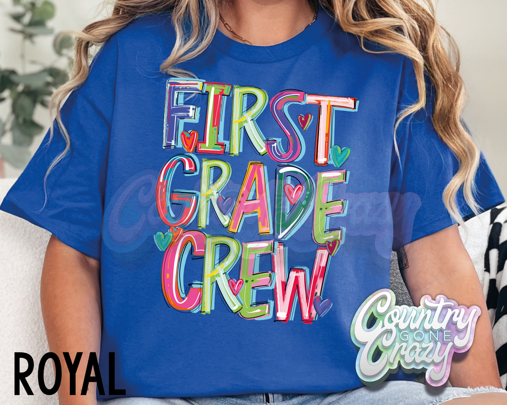 First Grade Crew • Splash • T-Shirt-Country Gone Crazy-Country Gone Crazy