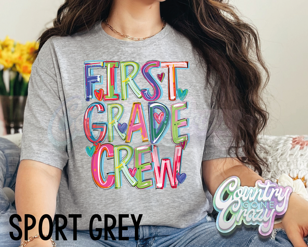 First Grade Crew • Splash • T-Shirt-Country Gone Crazy-Country Gone Crazy