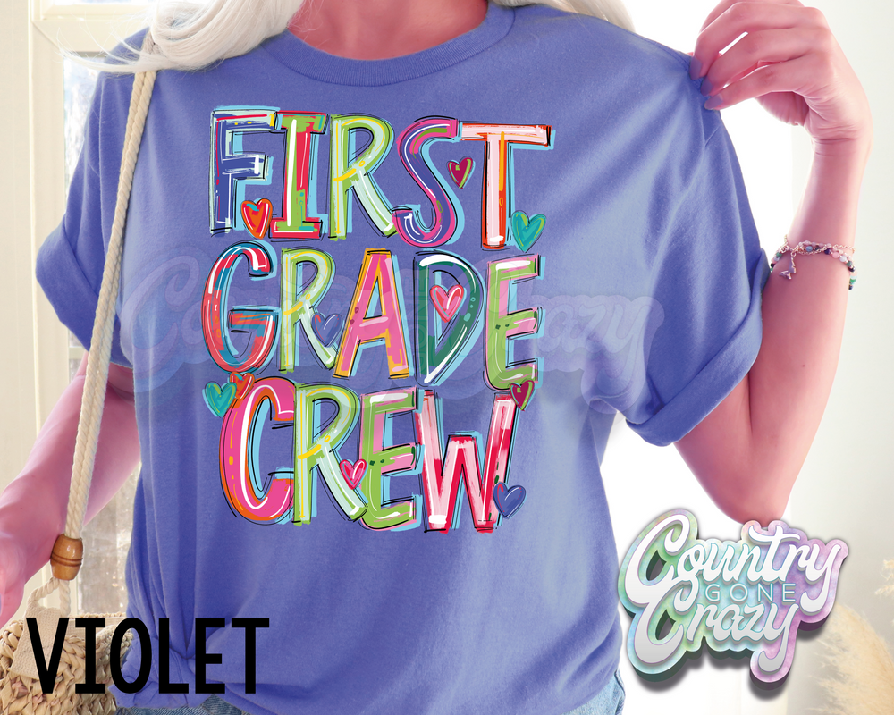 First Grade Crew • Splash • T-Shirt-Country Gone Crazy-Country Gone Crazy