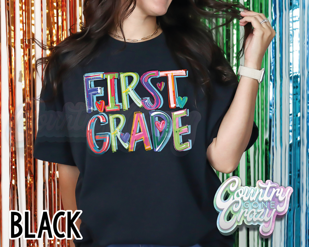 First Grade • Splash • T-Shirt-Country Gone Crazy-Country Gone Crazy