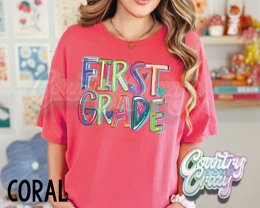 First Grade • Splash • T-Shirt-Country Gone Crazy-Country Gone Crazy