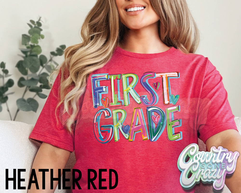 First Grade • Splash • T-Shirt-Country Gone Crazy-Country Gone Crazy