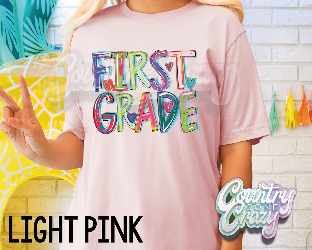 First Grade • Splash • T-Shirt-Country Gone Crazy-Country Gone Crazy