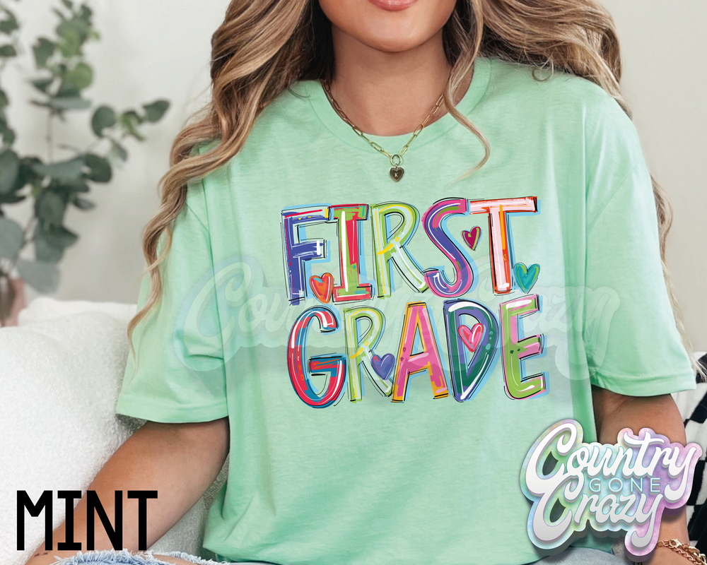 First Grade • Splash • T-Shirt-Country Gone Crazy-Country Gone Crazy