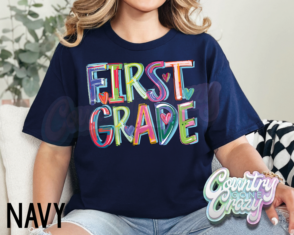 First Grade • Splash • T-Shirt-Country Gone Crazy-Country Gone Crazy