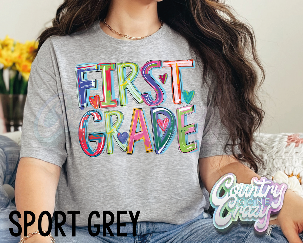 First Grade • Splash • T-Shirt-Country Gone Crazy-Country Gone Crazy