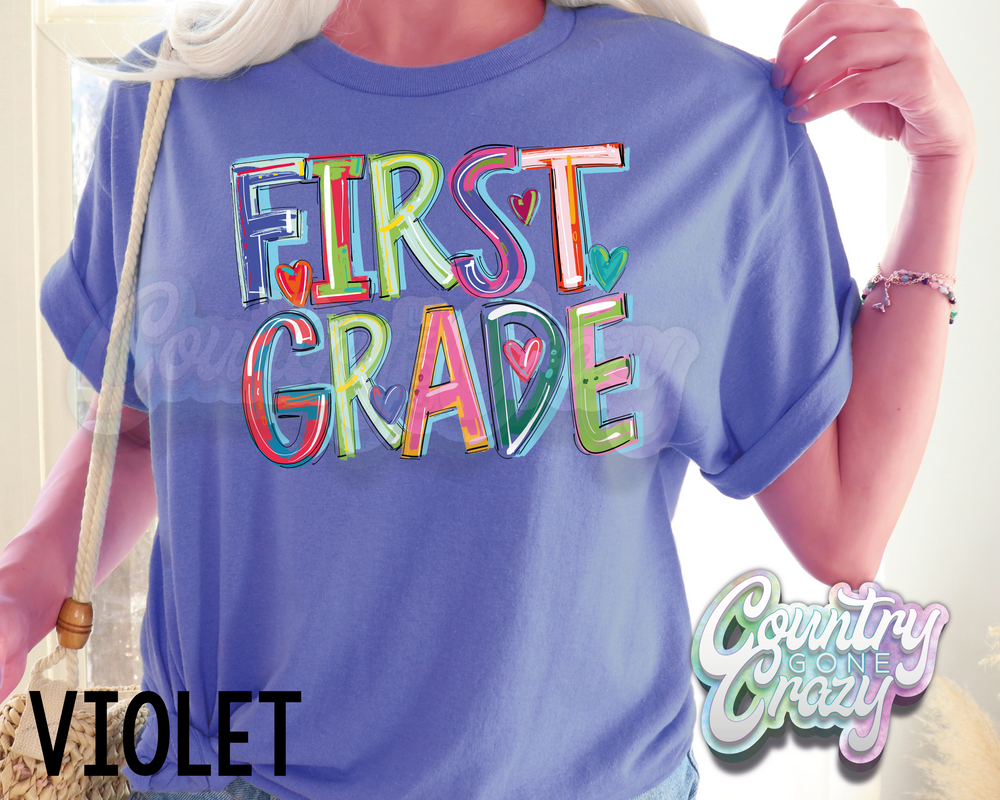 First Grade • Splash • T-Shirt-Country Gone Crazy-Country Gone Crazy