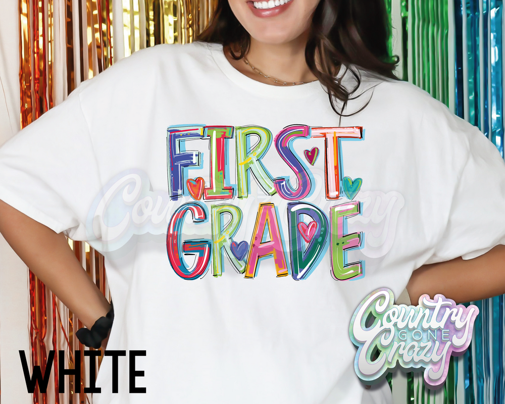 First Grade • Splash • T-Shirt-Country Gone Crazy-Country Gone Crazy