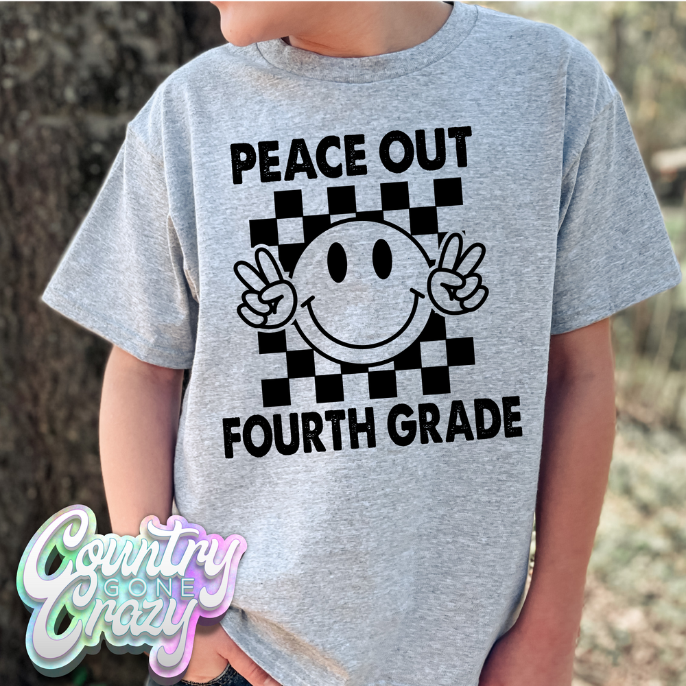 Peace Out Grade - Sport Grey T-Shirt-Country Gone Crazy-Country Gone Crazy