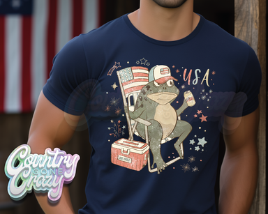 USA FROG T-SHIRT-Country Gone Crazy-Country Gone Crazy