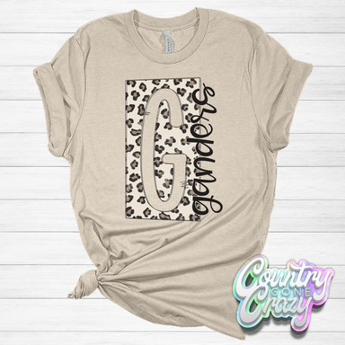 Ganders - Boxed Leopard Bella Canvas T-Shirt-Country Gone Crazy-Country Gone Crazy