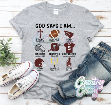 God Says I Am - Ganado Indians - T-Shirt-Country Gone Crazy-Country Gone Crazy