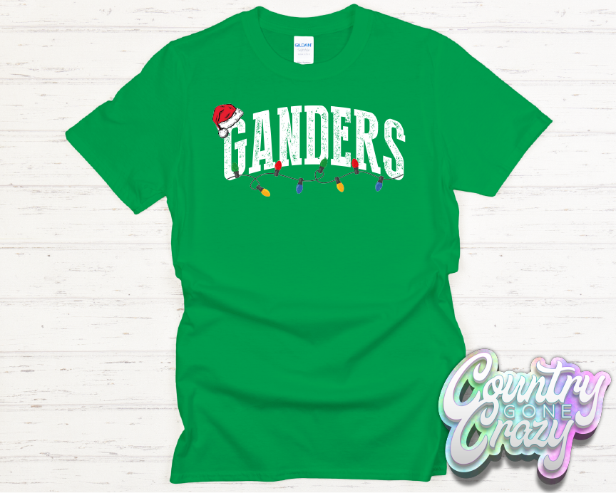 GANDERS - CHRISTMAS LIGHTS - T-SHIRT-Country Gone Crazy-Country Gone Crazy