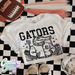 Gators ~ Letterman ~ Natural T-Shirt-Country Gone Crazy-Country Gone Crazy