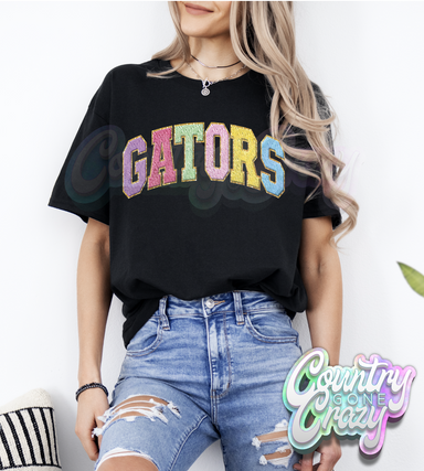 Gators - Faux Chenille - T-Shirt-Country Gone Crazy-Country Gone Crazy