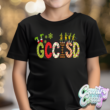 GCCISD - Red/Green Grinch - T-Shirt-Country Gone Crazy-Country Gone Crazy