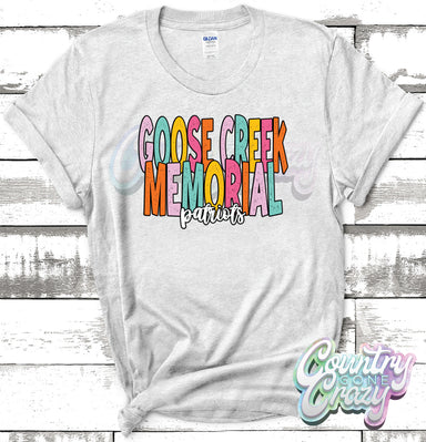 Goose Creek Memorial Patriots Playful T-Shirt-Country Gone Crazy-Country Gone Crazy