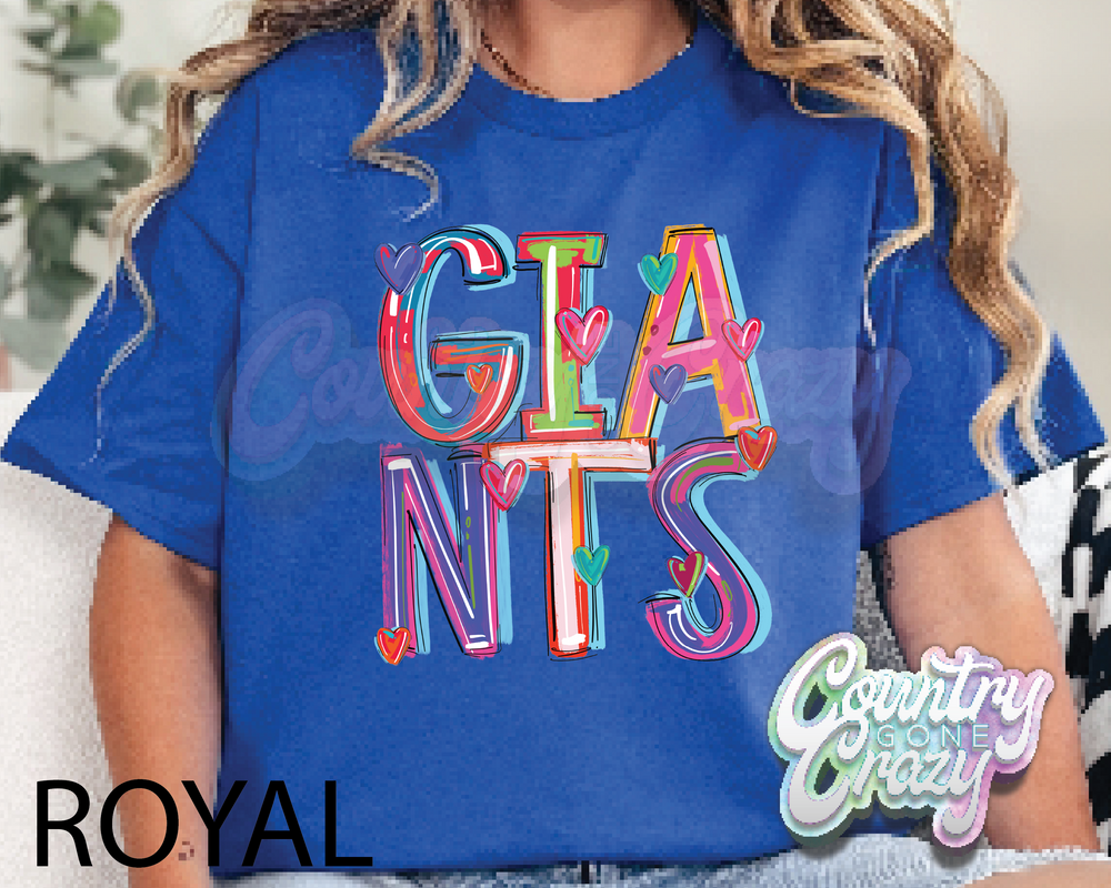 GIANTS • Splash • T-Shirt-Country Gone Crazy-Country Gone Crazy