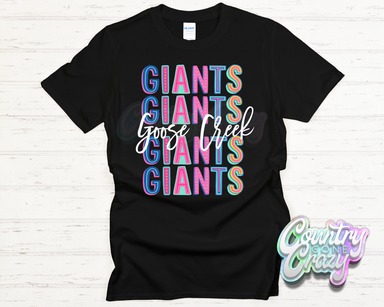 GCCISD Giants Fun Letters - T-Shirt-Country Gone Crazy-Country Gone Crazy