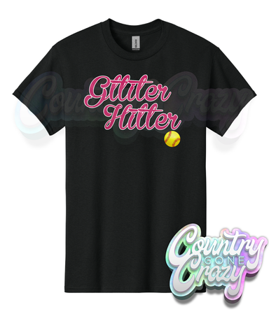 Glitter Hitter T-Shirt-Country Gone Crazy-Country Gone Crazy