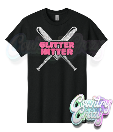 Glitter Hitter T-Shirt-Country Gone Crazy-Country Gone Crazy
