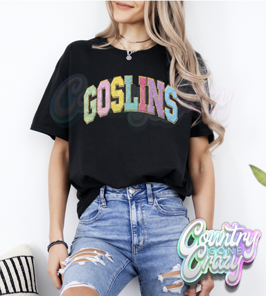 Goslins - Faux Chenille - T-Shirt-Country Gone Crazy-Country Gone Crazy