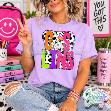 GOSLINS ** COLOR POP ** T-SHIRT-Country Gone Crazy-Country Gone Crazy