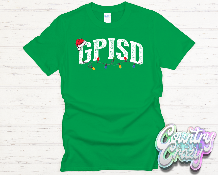 GPISD - CHRISTMAS LIGHTS - T-SHIRT-Country Gone Crazy-Country Gone Crazy