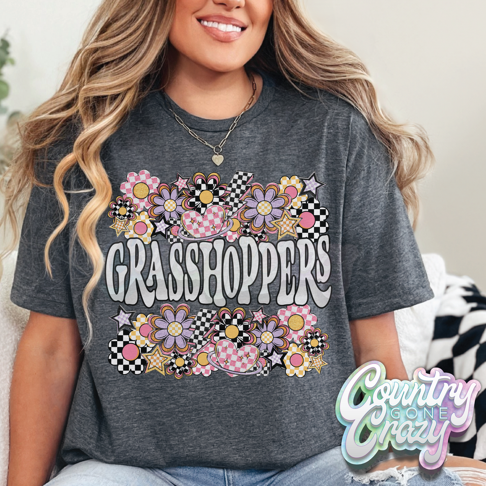 Grasshoppers // Funky Flowers // T-Shirt-Country Gone Crazy-Country Gone Crazy