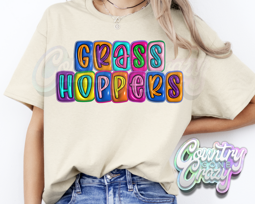 Grasshoppers •• Bubble •• T-Shirt-Country Gone Crazy-Country Gone Crazy