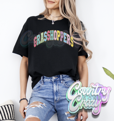 GRASSHOPPERS - Faux Chenille - T-Shirt-Country Gone Crazy-Country Gone Crazy
