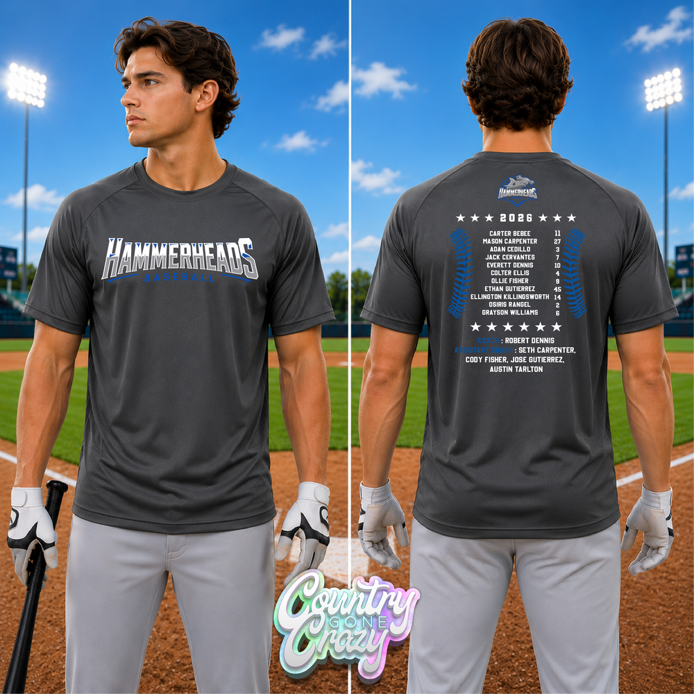 HAMMERHEADS BASEBALL // ROSTER // DRY-FIT