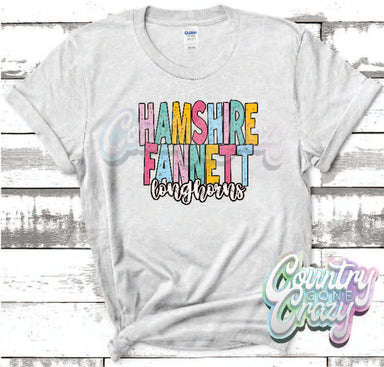 Hamshire Fannett Longhorns Playful T-Shirt-Country Gone Crazy-Country Gone Crazy