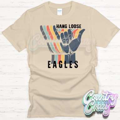 Hang Loose Eagles - Sand T-Shirt-Country Gone Crazy-Country Gone Crazy