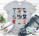 God Says I Am - Hardin-Jefferson Hawks - T-Shirt-Country Gone Crazy-Country Gone Crazy