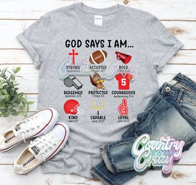 God Says I Am - Harlem Roadrunners - T-Shirt-Country Gone Crazy-Country Gone Crazy