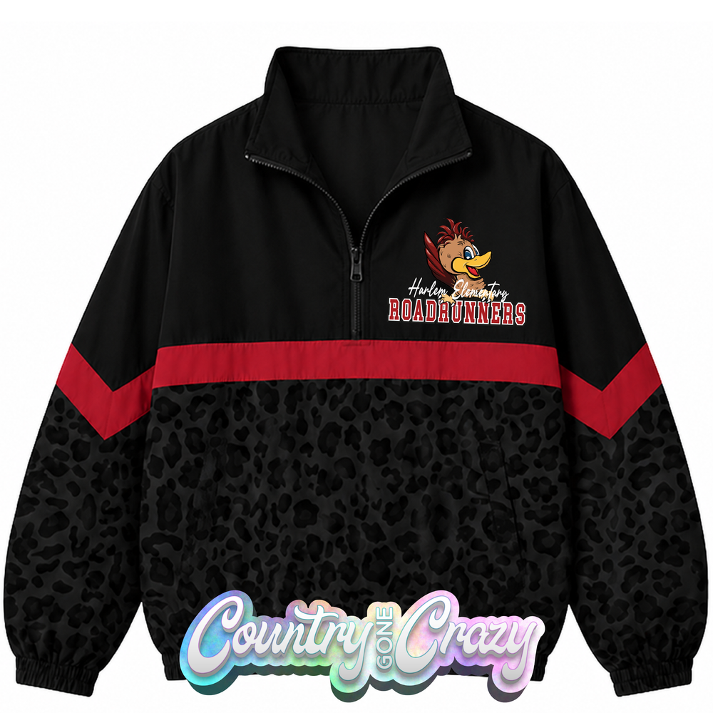 SCHOOL COLORS: RED/BLACK WINDBREAKER  // IN STOCK NOW