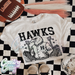 Hawks ~ Letterman ~ Natural T-Shirt-Country Gone Crazy-Country Gone Crazy