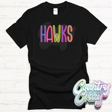 Hawks Bright T-Shirt-Country Gone Crazy-Country Gone Crazy