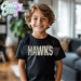 HAWKS ** STEALTH ** BLACK T-SHIRT-Country Gone Crazy-Country Gone Crazy