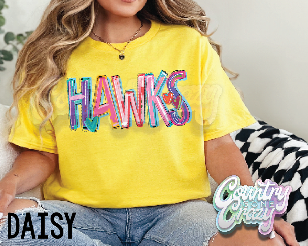 Hawks • Splash • T-Shirt-Country Gone Crazy-Country Gone Crazy