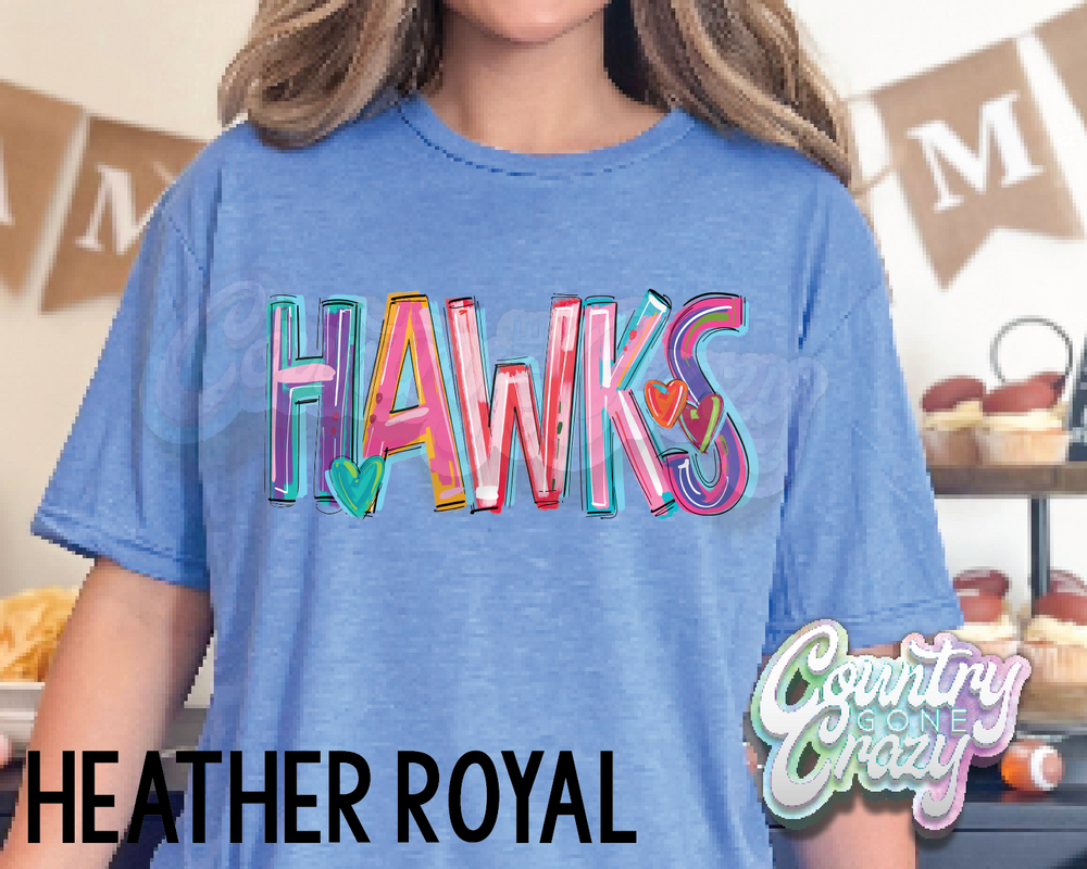 Hawks • Splash • T-Shirt-Country Gone Crazy-Country Gone Crazy