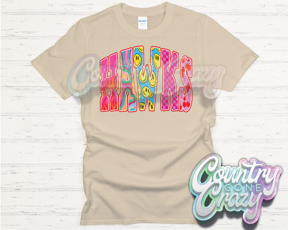 HAWKS // GOOD VIBES // T-Shirt-Country Gone Crazy-Country Gone Crazy