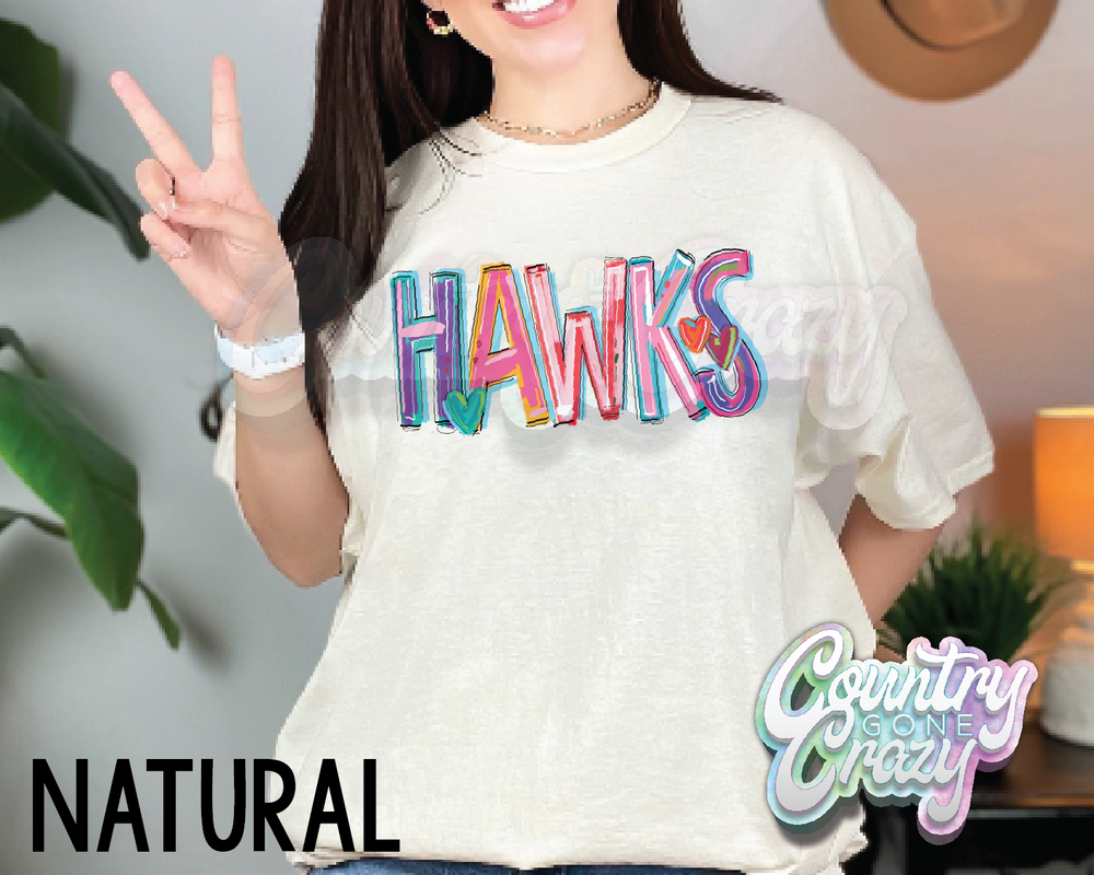 Hawks • Splash • T-Shirt-Country Gone Crazy-Country Gone Crazy