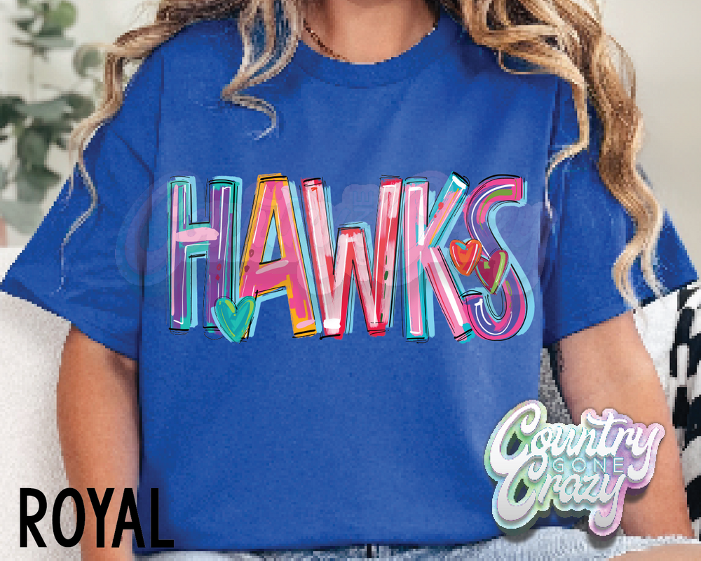 Hawks • Splash • T-Shirt-Country Gone Crazy-Country Gone Crazy