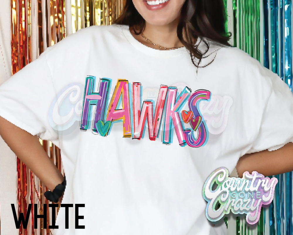 Hawks • Splash • T-Shirt-Country Gone Crazy-Country Gone Crazy