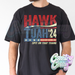 HAWK TUAH 24' // BLACK T-SHIRT-Country Gone Crazy-Country Gone Crazy