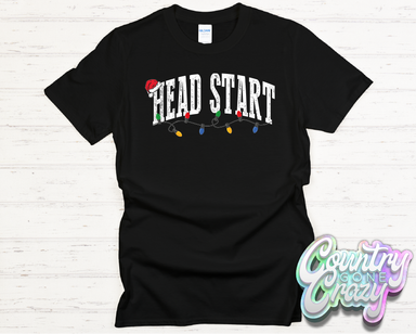 HEAD START - CHRISTMAS LIGHTS - T-SHIRT-Country Gone Crazy-Country Gone Crazy