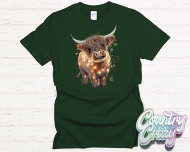 Highland Cow - Forest - T-Shirt-Country Gone Crazy-Country Gone Crazy