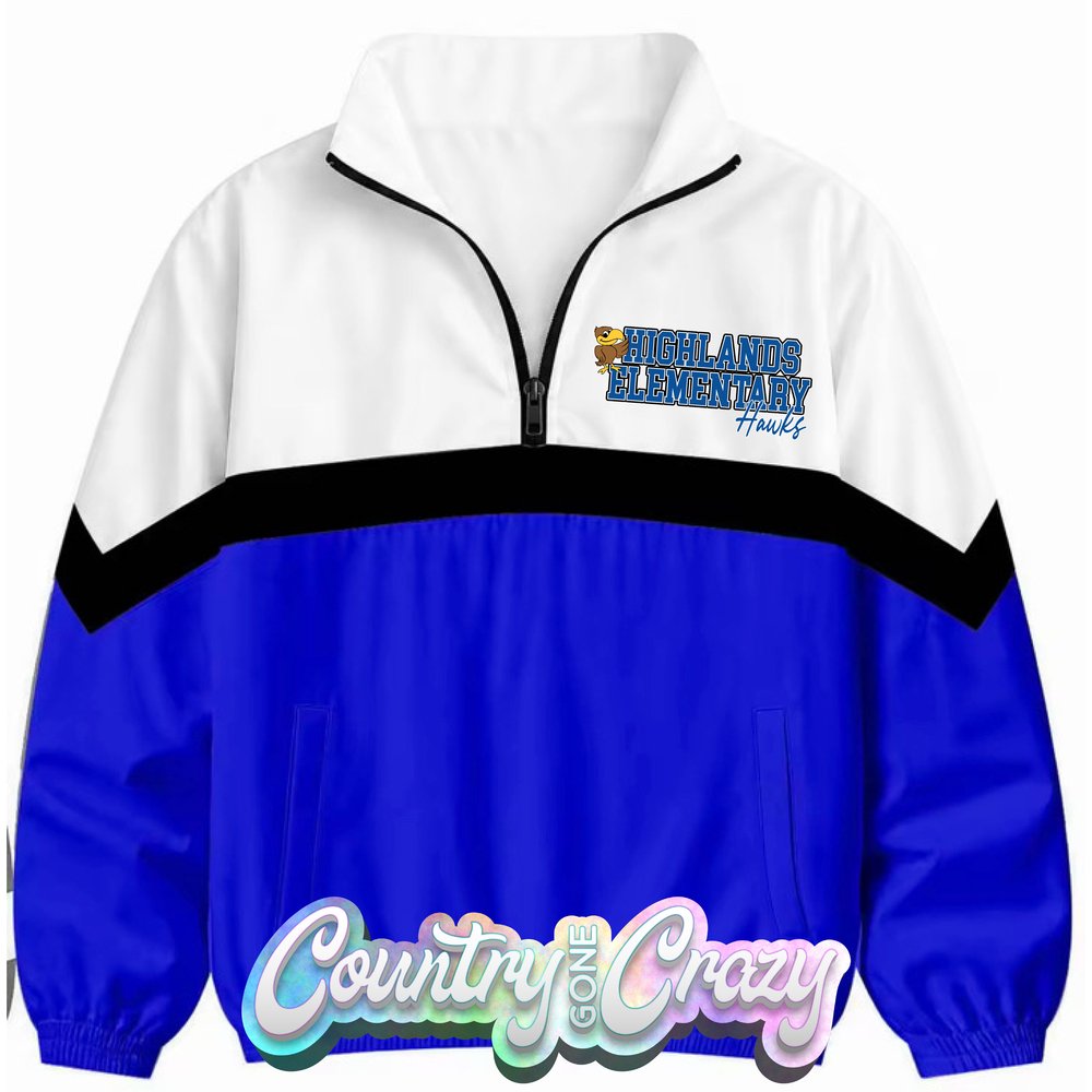HIGHLANDS ELEMENTARY HAWKS WINDBREAKER // *PRE-ORDER**-Country Gone Crazy-Country Gone Crazy